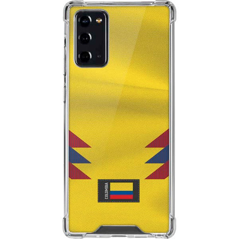 Colombia Soccer Flag Galaxy Note20 5G Clear Case